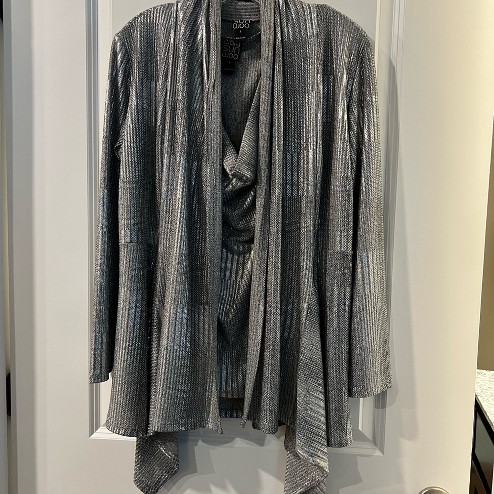 Silver Women's Sweater by Clara Sun Woo